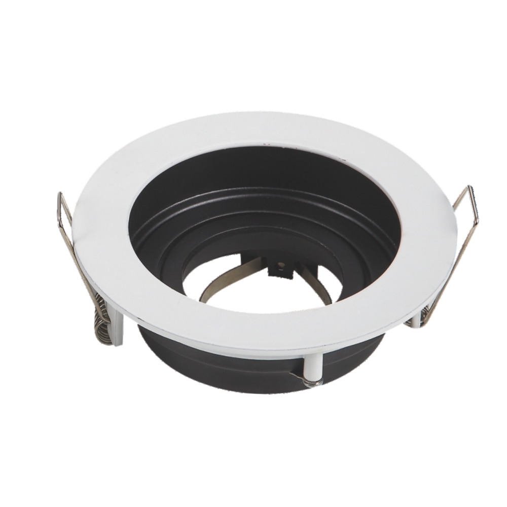 Portafaretto orientabile GU10 / MR16 da incasso 100mm Bianco Rotondo  Aigostar 