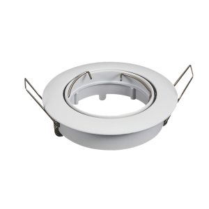 Foto principale Portafaretto orientabile GU10 / MR16 da incasso 82mm Bianco Rotondo Aigostar