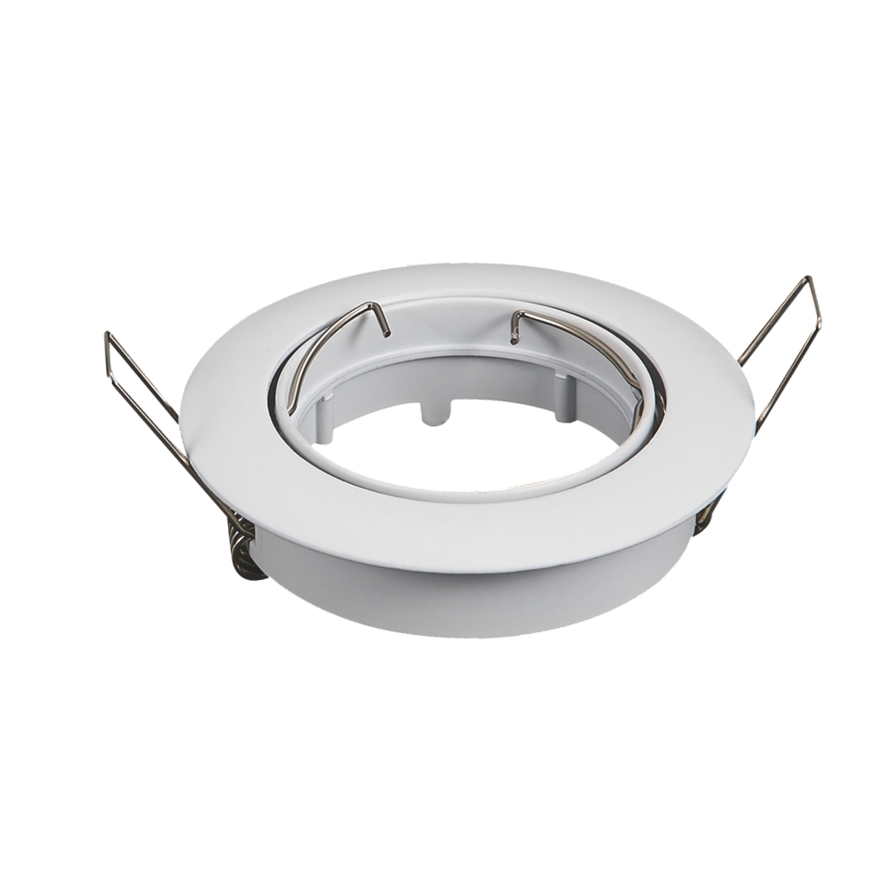 Portafaretto orientabile GU10 / MR16 da incasso 82mm Bianco Rotondo  Aigostar 