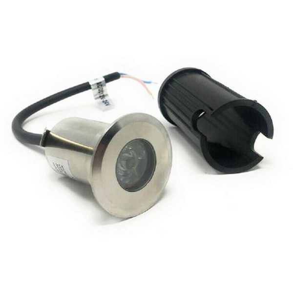 3W Faretto Incasso LED 12V-24V Segnapasso Carrabile 2 Fascio Luce Esterno Ip67 - Foto 3