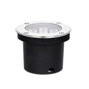 Foto principale Segnapasso carrabile Led 7W da incasso Rotondo Argento satinato IP65 Bianco caldo 3000K Wisdom