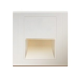 Foto principale Segnapasso Led Bianco 1,2W da incasso a parete Quadrato IP20 Bianco neutro 4500K LEDme