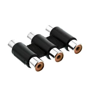 Adattatore RCA Femmina-Femmina In Ottone Dorato – Giunto Per Cavi Audio/Video, Plug & Play Compatto