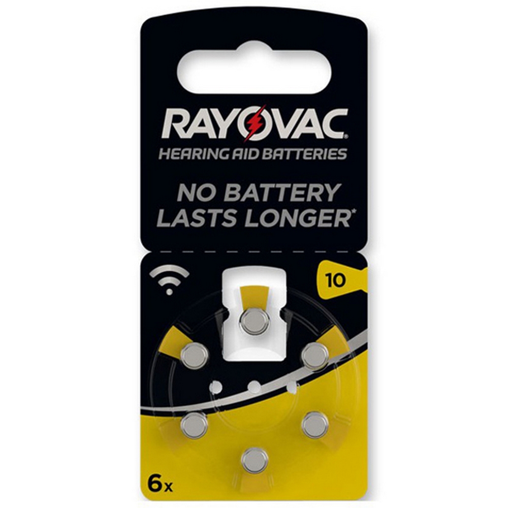 Foto principale Batteria acustica Rayovac 10 Giallo 1,45V Zinco-Aria confezione da 6 pile