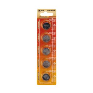 Foto principale Batteria bottone Aigostar 3V CR2016 Litio confezione da 5 pile