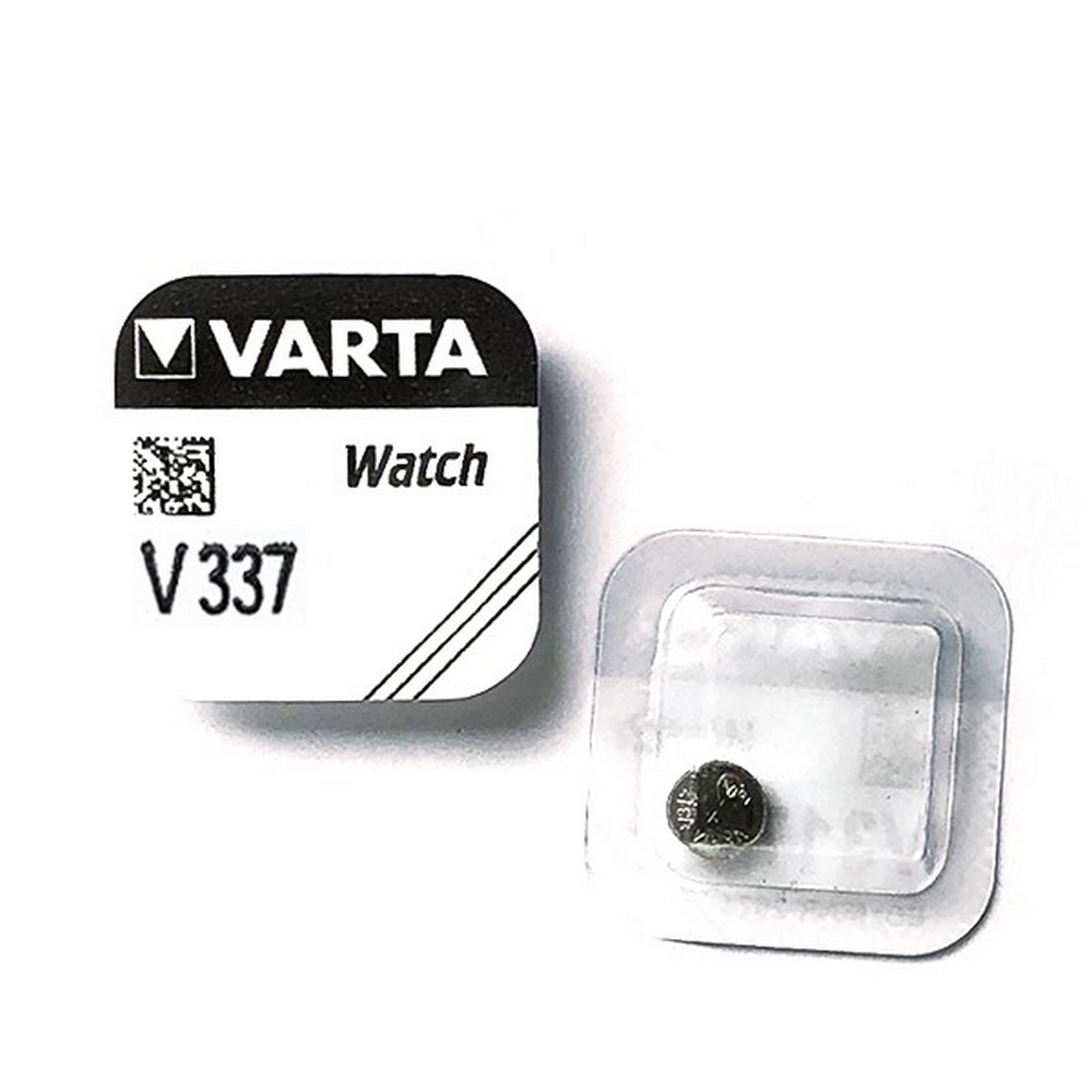 Foto principale Batteria bottone Varta 1,55V V337 Ossido d’Argento confezione da 1 pila