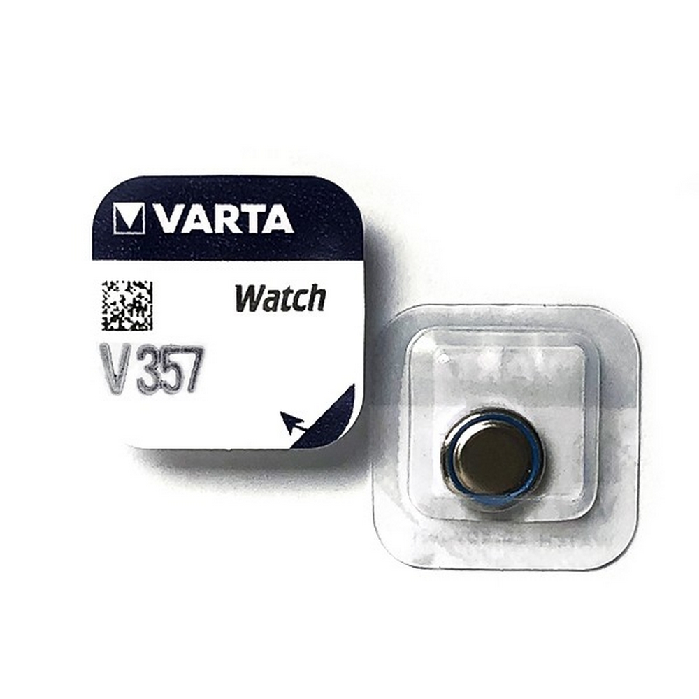 Foto principale Batteria bottone Varta 1,55V V357 Ossido d’Argento confezione da 1 pila