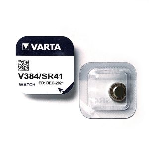 Foto principale Batteria bottone Varta 1,55V V384 Ossido d’Argento confezione da 1 pila
