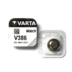Foto principale Batteria bottone Varta 1,55V V386 Ossido d’Argento confezione da 1 pila