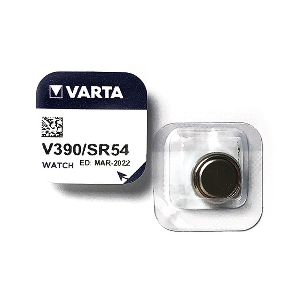Foto principale Batteria bottone Varta 1,55V V390 Ossido d’Argento confezione da 1 pila