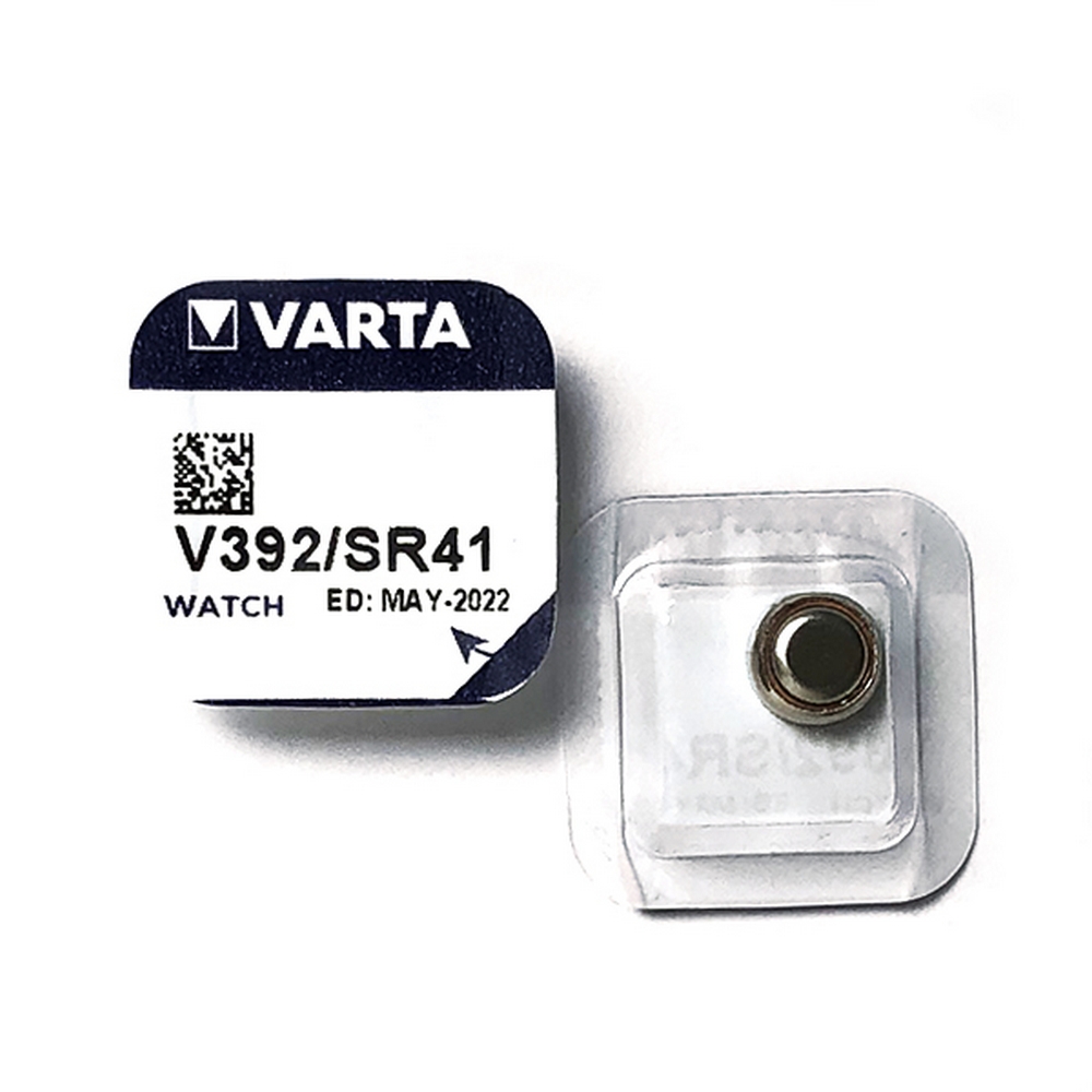 Foto principale Batteria bottone Varta 1,55V V392 Ossido d’Argento confezione da 1 pila