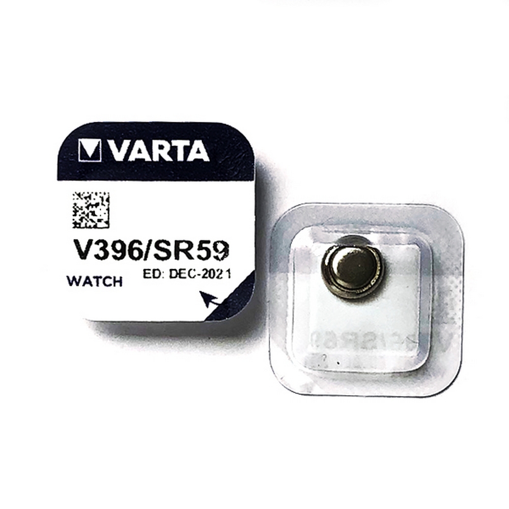 Foto principale Batteria bottone Varta 1,55V V396 Ossido d’Argento confezione da 1 pila
