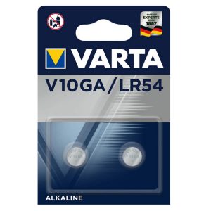 Foto principale Batteria bottone Varta 1,5V V10GA Alcalina confezione da 2 pile