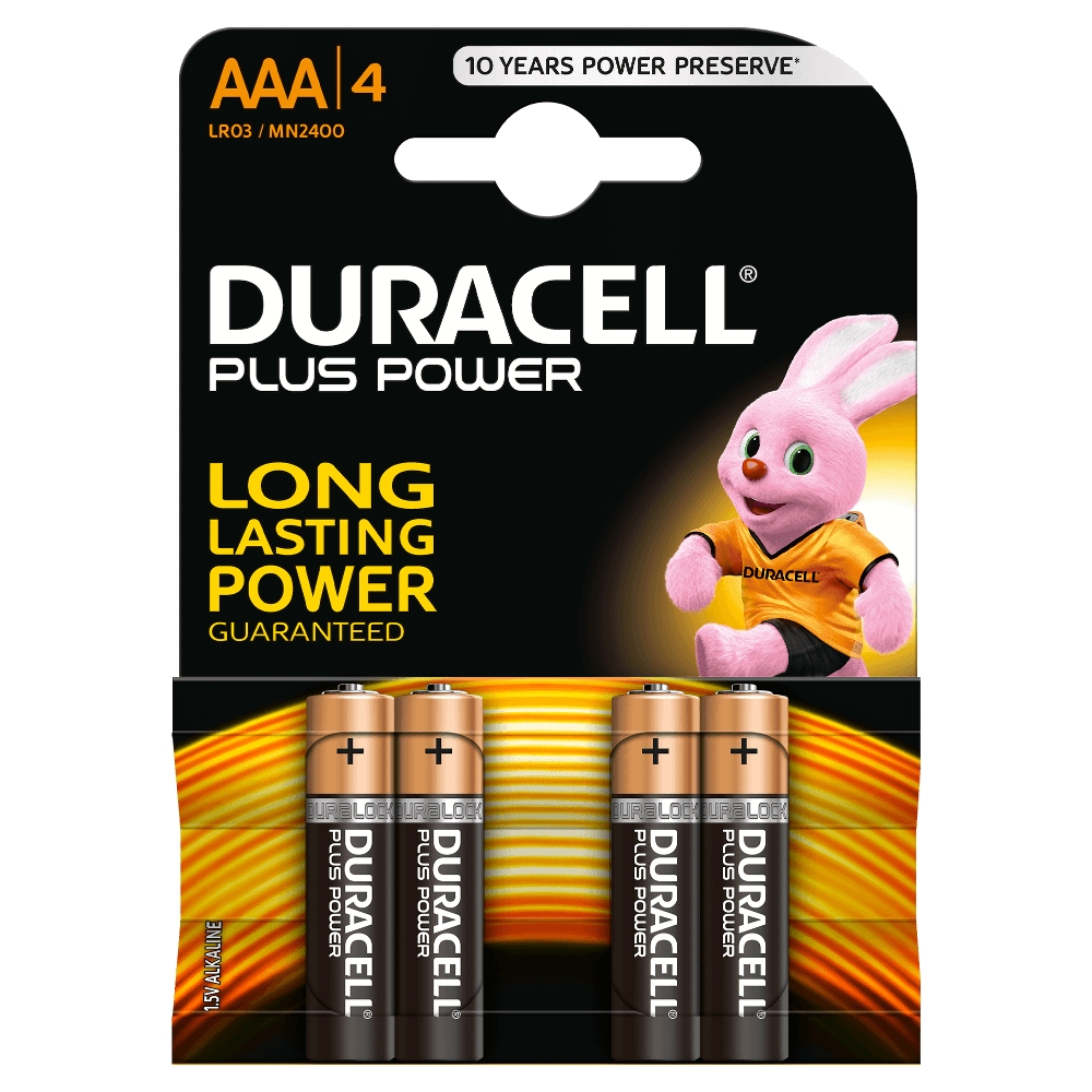 Foto principale Batteria Duracell 1,5V AAA Ministilo Plus Power Alcalina confezione da 4 pile