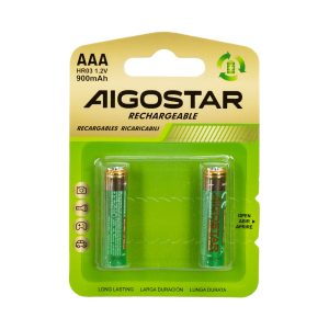 Foto principale Batteria Ricaricabile Aigostar 1,2V AAA Ministilo 900mAH confezione da 2 pile