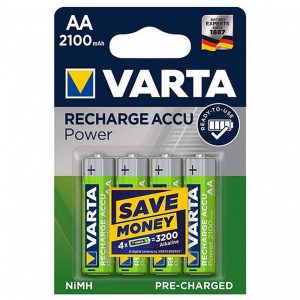 Foto principale Batteria Ricaricabile Varta 1,2V AA Stilo Accu Power 2100mAH confezione da 4 pile