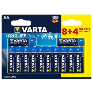 Foto principale Batteria Varta 1,5V AA Stilo Longlife Power Alcalina confezione da 12 pile