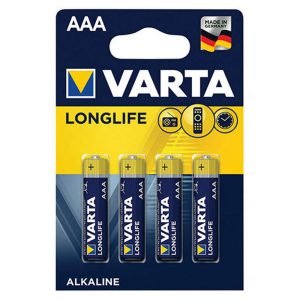 Foto principale Batteria Varta 1,5V AAA Ministilo Longlife Alcalina confezione da 4 pile