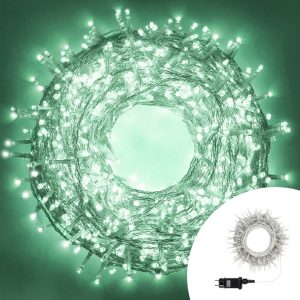 Foto principale Catena di luci 15 metri da 300 Led Verde Tiffany con cavo trasparente Wisdom