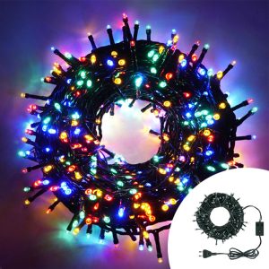 Foto principale Catena di luci musicale 19 metri da 320 Led Multicolore con cavo verde Wisdom