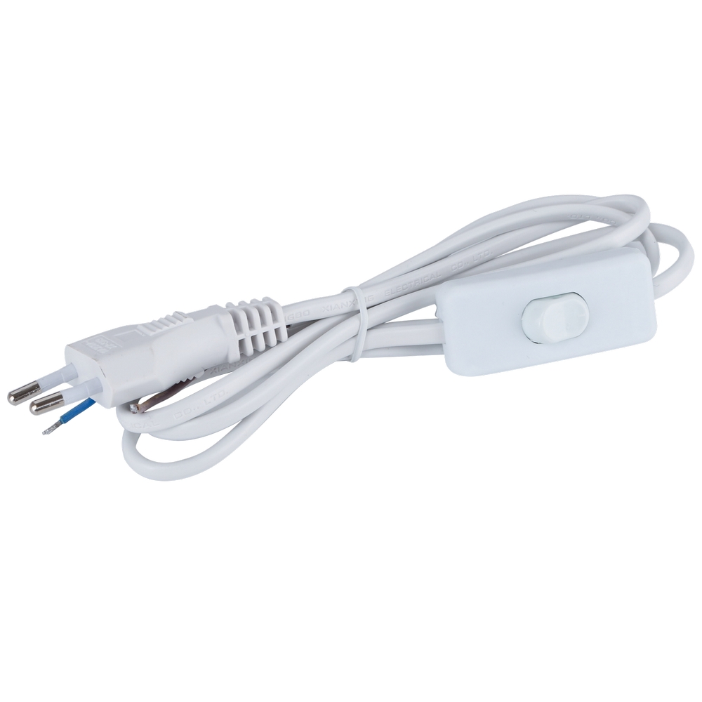 8 Cavi Di Alimentazione Con Spina Europea E Interruttore – 1,8 M, H03VVH2-F 2x0,75 Mm², Per Lampade E Luci, IP20, Nero – Confezione Multipla