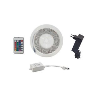 Foto principale Kit Striscia Led 12V 12W SMD 5050 2 metri IP20 con telecomando RGB Novaline