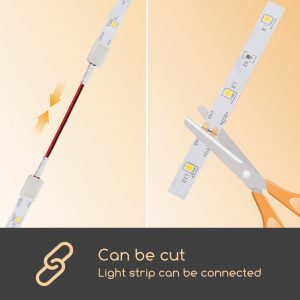 Striscia LED COB USB 3 Metri - Bianco Freddo 6000K, Autoadesiva, Dimmerabile, Per Retroilluminazione TV E Decorazione