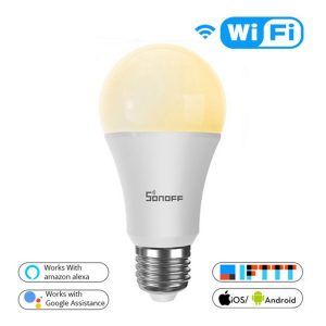 Lampadina Led Smart SONOFF B02-B-A60 E27 9W WiFi Bianco Caldo e