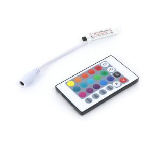 Foto principale Mini Controller IR striscia Led RGB 12-24V con telecomando LEDme