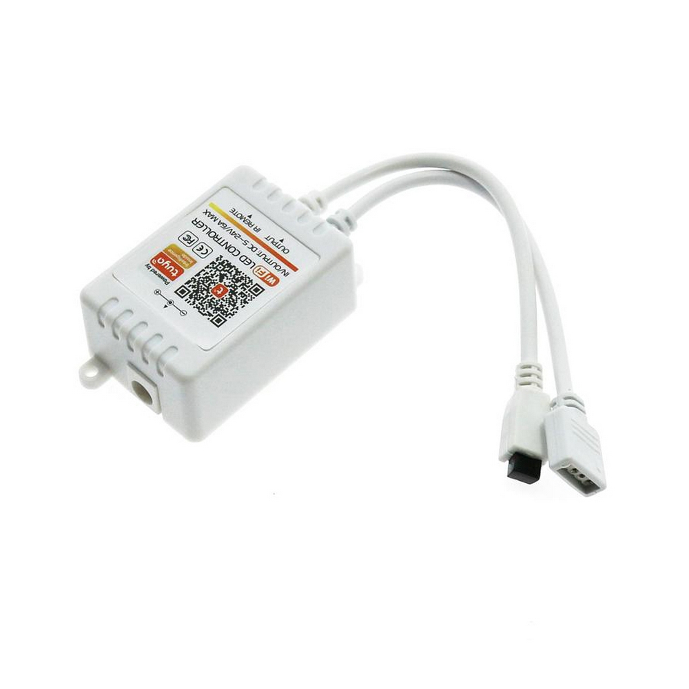 Mini Controller Smart Tuya WiFi striscia Led RGB 12-24V con telecomando - Foto 1