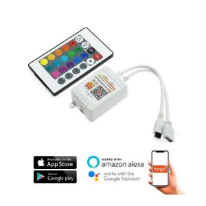 Foto principale Mini Controller Smart Tuya WiFi striscia Led RGB 12-24V con telecomando
