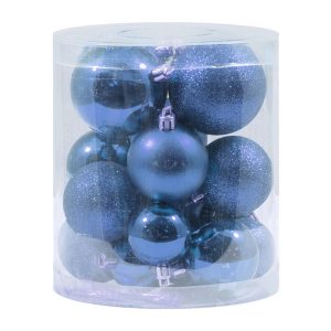 Foto principale Palline decorative Blu per Albero di Natale Confezione 20 pz Viscio