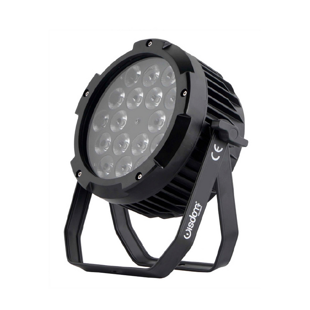 Par Led 18x18W RGBWAUV 6 in 1 ip65 Wisdom 