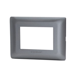 Foto principale Placca 3 moduli 503 in plastica grigia compatibile BTicino Matix