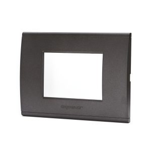 Foto principale Placca 3 moduli 503 in plastica nera compatibile BTicino Livinglight