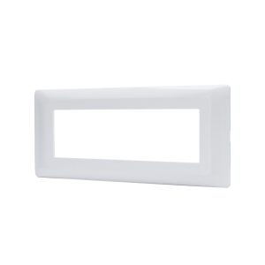 Foto principale Placca 6 moduli 506 in plastica bianca compatibile BTicino Matix
