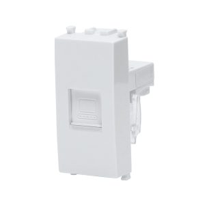 Foto principale Presa Dati LAN RJ45 CAT 6 UTP bianca compatibile Vimar Plana