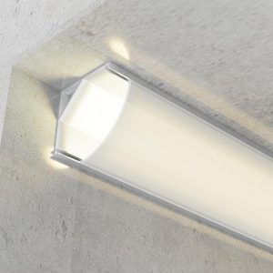 Foto principale Profilo in alluminio modello L per strisce Led 12-24V a superficie 2 metri LEDme