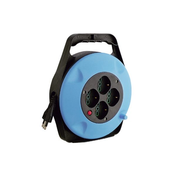 Avvolgicavo Elettrico Autorientrante 10 Metri Prolunga Cavo Elettrico 10 Mt