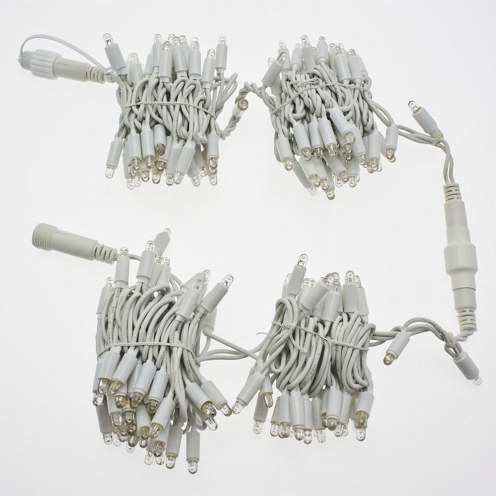 Prolunga per Catena di luci MaxiLed Reflex 5 metri da 50 Led Bianco Caldo fisso e Freddo intermittente da esterno Wisdom - Foto 2