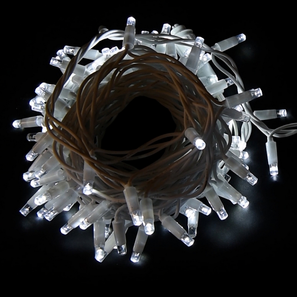 Prolunga per Catena di luci MaxiLed Reflex 5 metri da 50 Led Bianco Caldo fisso e Freddo intermittente da esterno Wisdom - Foto 5