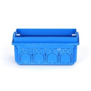 Scatola portafrutti 504 cassetta da incasso 4 moduli colore blu