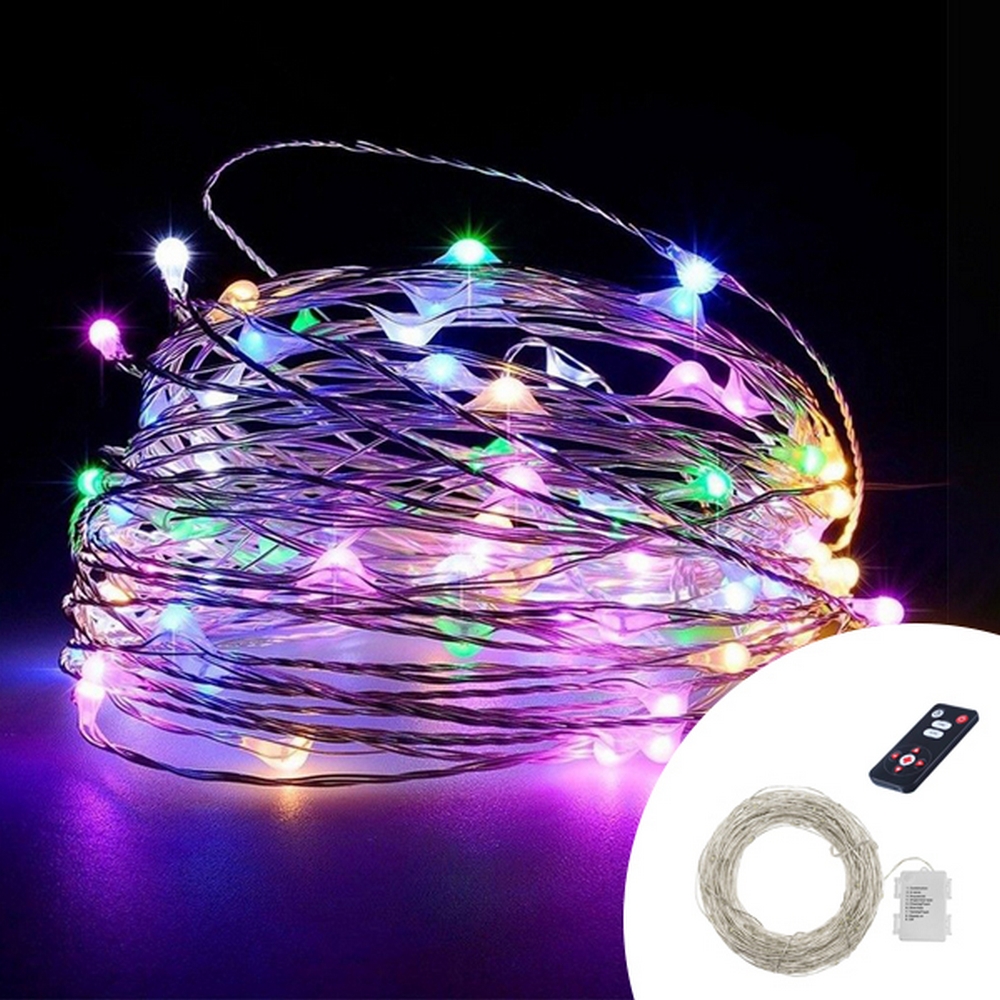 Striscia LED RGB 10mt Catena Luminosa Luci di Natale Multicolore con  Telecomando