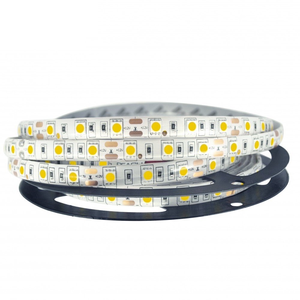 Striscia Led 12V 70W SMD 5050 5 metri IP65 Bianco Caldo 3000K LEDme 