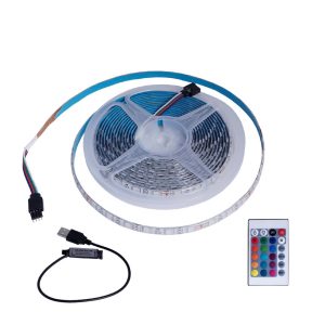 Foto principale Striscia Led USB 5V retroilluminazione per TV 5W SMD 5050 2 metri IP20 RGB Wisdom