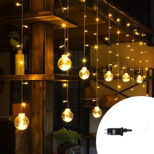 Foto principale Tenda luminosa con Sfere 3 metri da 168 Led Bianco Caldo Wisdom