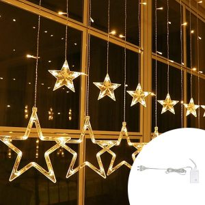 Foto principale Tenda luminosa con Stelle 2 metri da 115 Led Bianco Caldo Wisdom