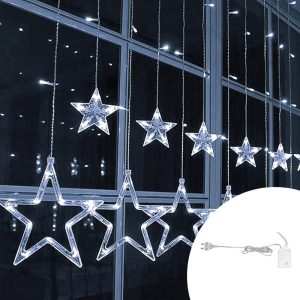 Foto principale Tenda luminosa con Stelle 2 metri da 115 Led Bianco Freddo Wisdom