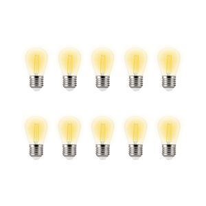 Foto principale Confezione da 10 Lampadine Led per catena di luci E27 ST45 2W Bianco caldo 2200K Wisdom