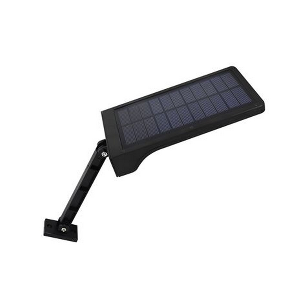 Faro da esterno pannello luce solare crepuscolare nero ip44 led 4w 6000k -  737C